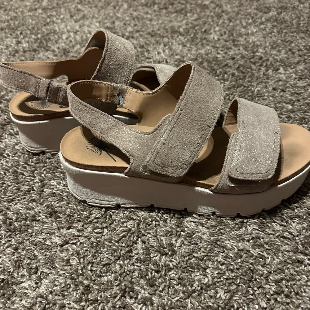 OTBT Women's Sandals - Glittering Silver - Picture 8 of 14